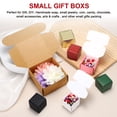 thumbnail image 4 of 3.9x3.9x2" Small Gift Boxes Bulk with Lid, 40 Pack Mini Square Cardboard Paper Present Box for Jewelry, Candy, Dark Green, 4 of 7