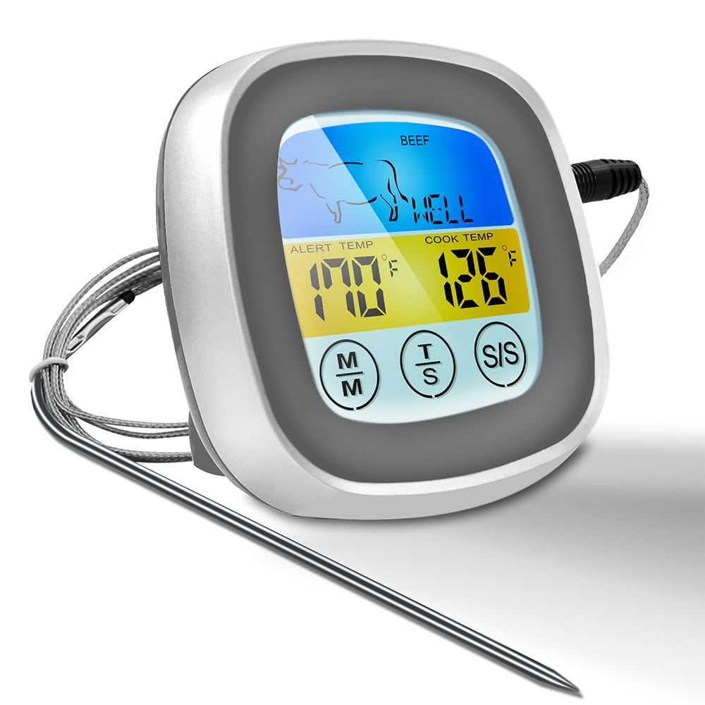 50~300°C. Digitales Bratenthermometer Funk Grillthermometer Fleisch-Thermometer 