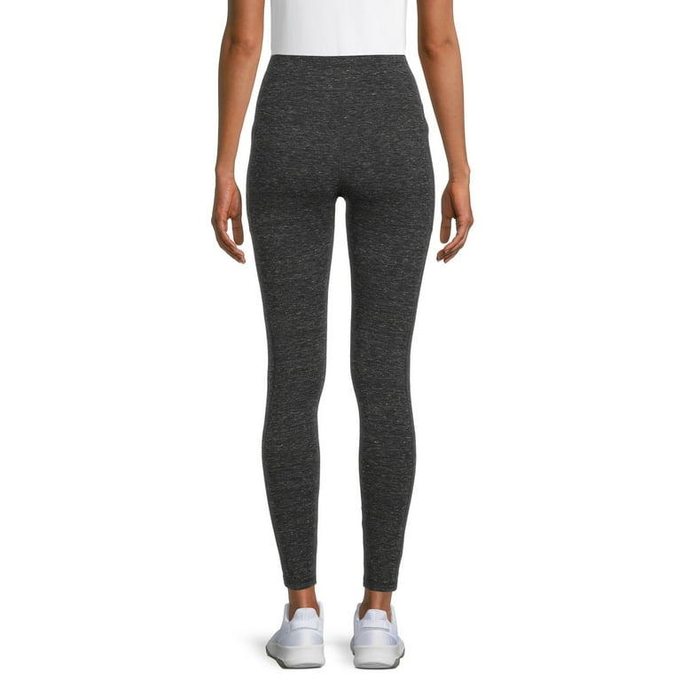 Athletic Works Women's and Women's Plus Stretch Cotton Blend Ankle Leggings  with Side Pockets 