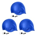 thumbnail image 2 of Qarigey Gorros de natación elásticos para el cabello para mujer, tapones para los oídos impermeables, Clip para la nariz resistente a la Type1 NO1, 2 of 6