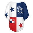 thumbnail image 6 of Soccer Cup 2026 Jersey PANAMA Soccer for Women with Colombia Flag Color Block and V Neck Short Sleeves Featuring Breathable Fabric for Game Day Parties Navy S, 6 of 6
