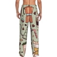 thumbnail image 3 of Fotbe Men'S Coffee Makers Macaroons Chocolateclassic Pajama Pants With Elastic Waist And Drawstring Pockets，Pajama Pants Mens Lounge Pants Super Soft, 3 of 9