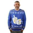 thumbnail image 5 of Tstars Mens Ugly Christmas Sweater Hanukkah Dreidel Festive Holiday Gift Christmas Gift Funny Humor Holiday Shirts Xmas Party Christmas Gifts for Him Ugly Xmas Sweater, 5 of 6