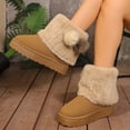 thumbnail image 4 of hzomhy Womens Snow Boots Thick Sole Warm Lining for Cold Weather Casual Daily Indoor and Outdoor Wear, 4 of 9