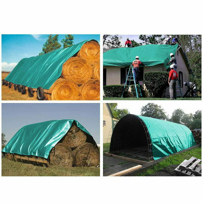 Waterproof Canvas Fabric Outdoor Cover Polyester Surface & PVC Coated Backing Blue, Size: Blue 144 x 60