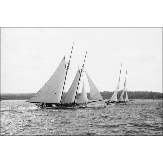 24"x36" Gallery Poster, Henry Clark Rouse's schooner Iroquois 1896