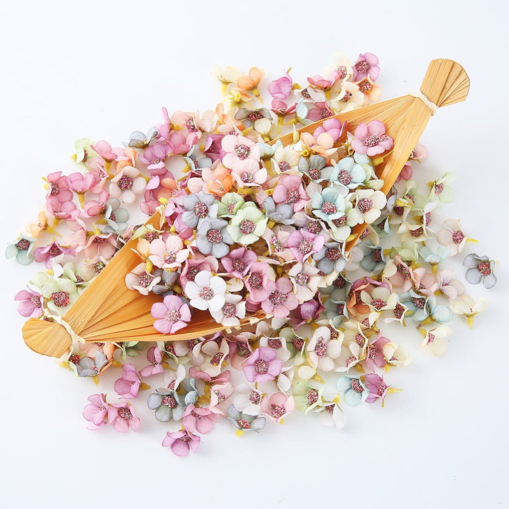 bag of artificial flowers