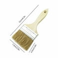 Mustacti Chip Brush 3 Inch Paint Brushes 12 Pack Natural Paintbrush Set