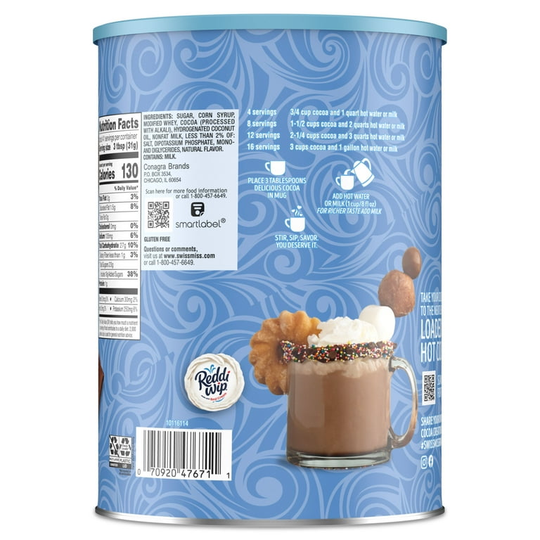 3 pack) Swiss Miss Milk Chocolate Flavored Hot Cocoa Mix, 45.68 oz