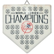 New York Yankees 12" x 12" World Series Home Plate Metal Sign