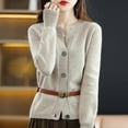 thumbnail image 4 of 2022 New Autumn and winter YAMXUN cardigan Sweater women Comfortable cardigan Fashion Long-Sleeved Cardigan Top, 4 of 5