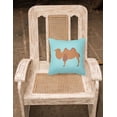 thumbnail image 2 of Carolines Treasures BB7992PW1414 Bactrian Camel Blue Check Fabric Decorative Pillow, 14 x 14 in., 2 of 2