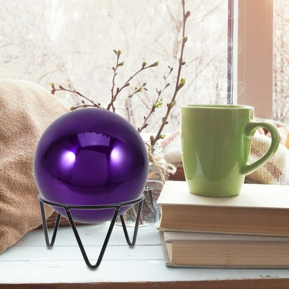 ULTNICE 1Pcs Gazing Ball Stand Iron Round Holding For Round Objects Outdoor Use Globe Stand Outdoor