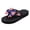 A Blue, variant on 250 Anniversary Flip Flops for Women USA Flag Print Bow Platform Sandals Lightweight Non Slip Independence Day Slide Shoes Red Size 9
