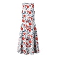 thumbnail image 6 of VBVC Women's Floral V-Neck Sleeveless Maxi Dress,Button Detail Loose Flowy Dress For Women,Ladies' Casual Patriotic Summer Sundress with Pockets,Multicolor,S-3XL, 6 of 8