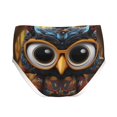 Naloa Quirky Owl With Glasses Boys' Briefs Underwear for Toddlers