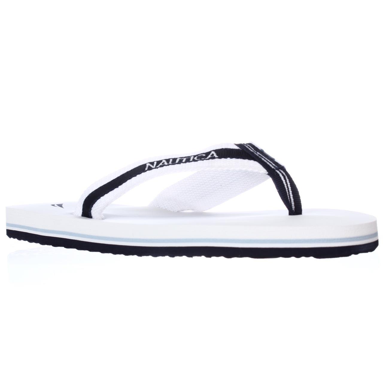 Womens Nautica Garland Flip Flops - White - Walmart.com