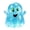 Blue, variant on Glitter Ghost Squishy Stress Toy, Cute Halloween Sensory Decompression Toy, Stress Relief Slow Rebound Fidget Party Favor Stocking Stuffer Gift