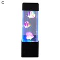 thumbnail image 2 of LED Light Colorful Romantic Home Decoration Color Changing Volcano Fish Jellyfish Aquarium Tank Lamp for Living Room, 2 of 8