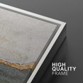 thumbnail image 4 of IDEA4WALL Framed Canvas Print Wall Art Set of 2 Gold & Gray Pastel Watercolor Stroke Geometric Abstract Modern Art Decorative Contemporary Artwork for Bedroom, Office - 16"x24"x2 Panels White, 4 of 5