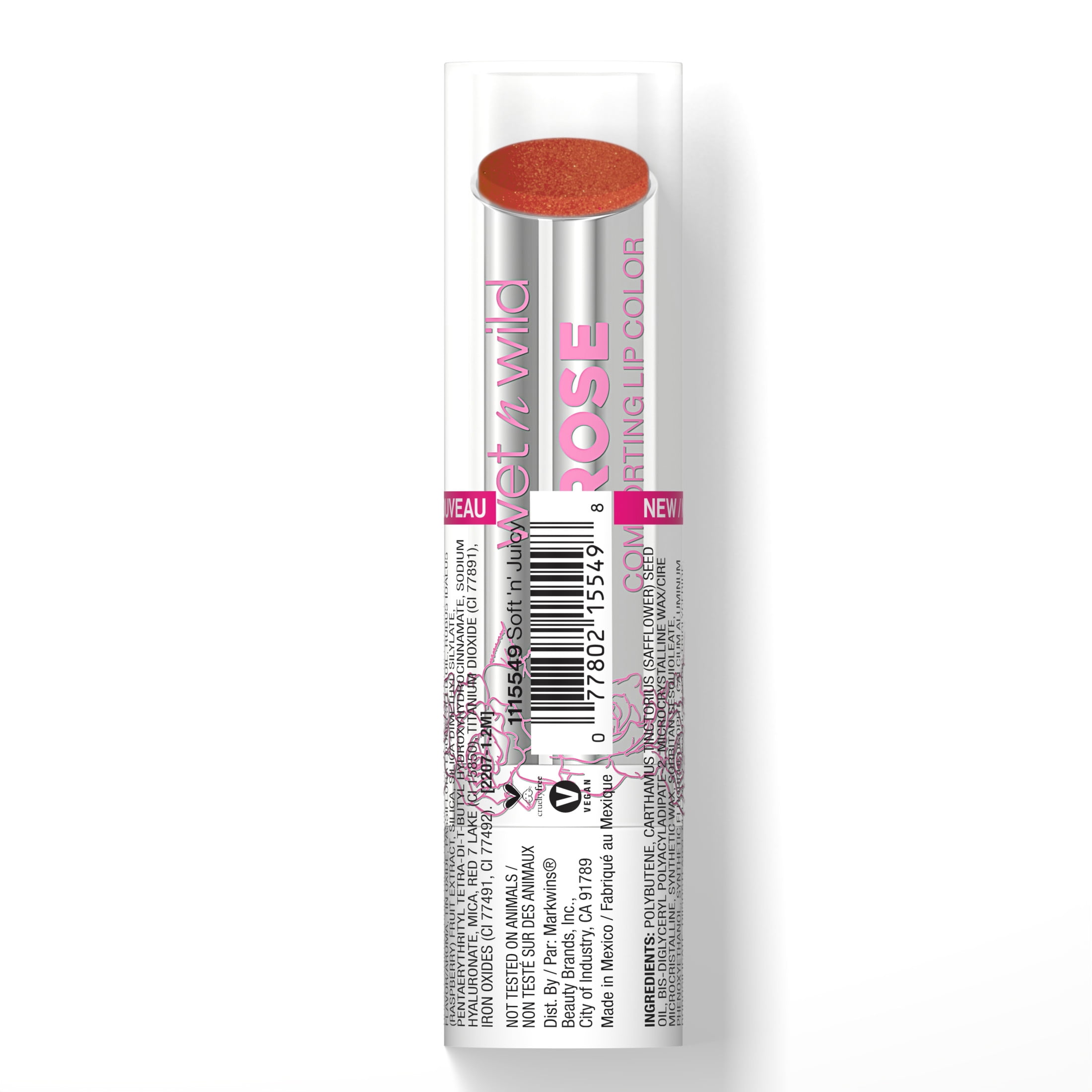 (2 pack) wet n wild Rose Comforting Lip Color - Soft 'n' Juicy