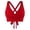 A-Red84, variant on Yuanlong Women's Bikini Tops Crisscross Back Lace Up Underwire Padded Swim Crop Top Solid Push Up Beachwear Swimwear Tops