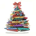 2024 Books Christmas Trees Acrylic Signs Inspirational Desktop