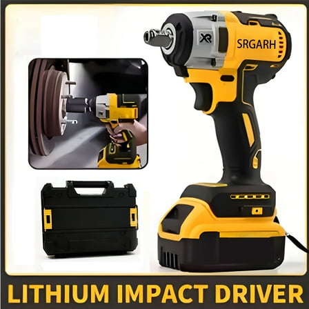 530N. M Cordless Impact Wrench Set, 12V MAX 1/2" Electric Impact Gun Set, High Torque Brushless Impact Wrench with/ 1x 2.0Ah Battery, Pistola De Impacto for Truck Car Home Mower, Father's Day Gifts