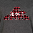 thumbnail image 3 of Instant Message - Buffalo Plaid Mama Bear With Cubs - Women's Any Way Dress, 3 of 6