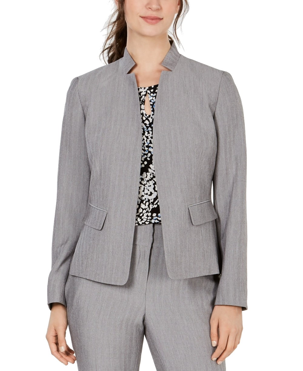 Womens Blazer Jacket Steel Stand Collar 