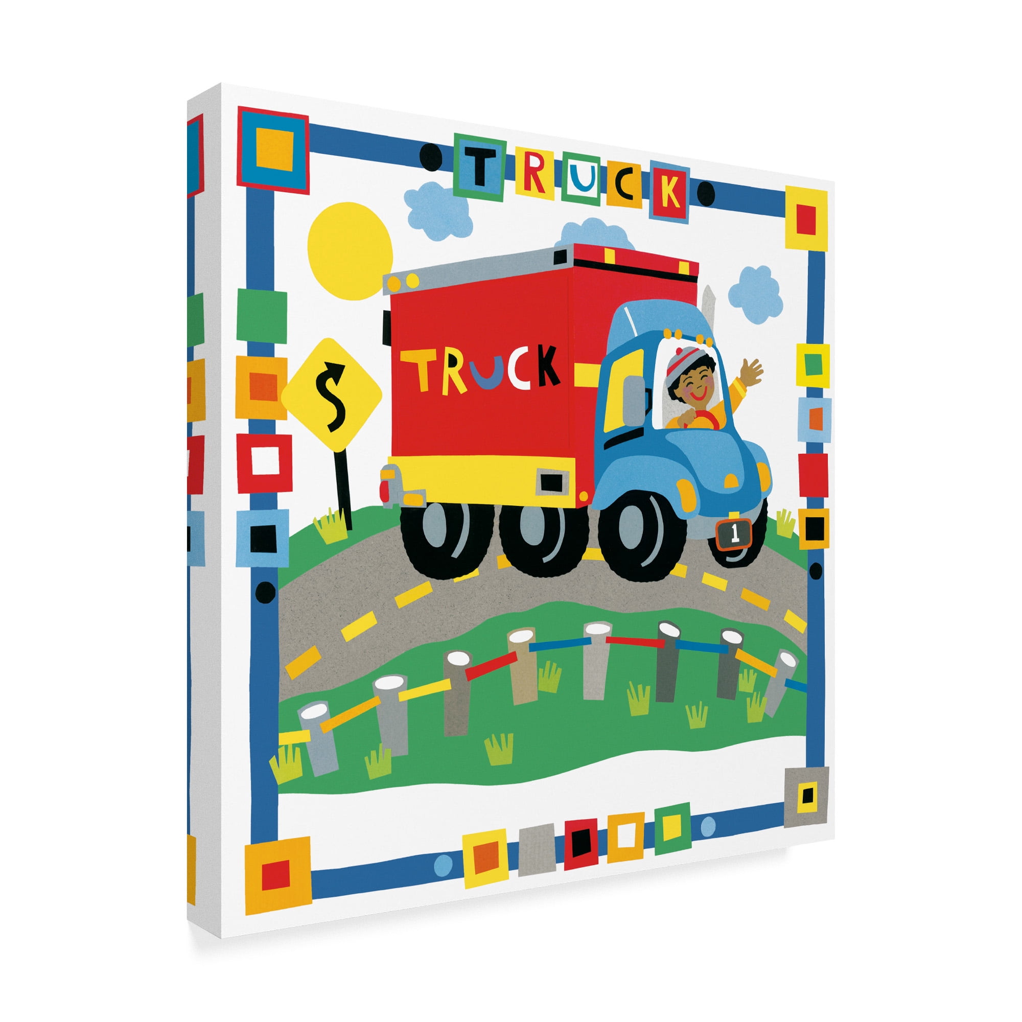Trademark Fine Art 'Childrens Truck' Canvas Art by Cheryl Piperberg