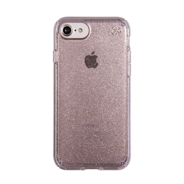 Speck Presidio Clear Plus Glitter Case Iphone 7 Rose Pink And Gold Glitter Walmart Com