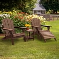 thumbnail image 4 of Pipopa Folding Adirondack Ottoman Set of 2,HDPE Outdoor Foot Rest,Patio Plastic Footstool for Adirondack Chairs,BrownWood, 4 of 6