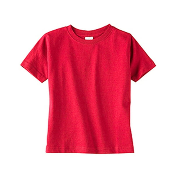 Rabbit Skins - Rabbit Skins 3321 Toddler Fine Jersey T-Shirt - RED - 3T ...