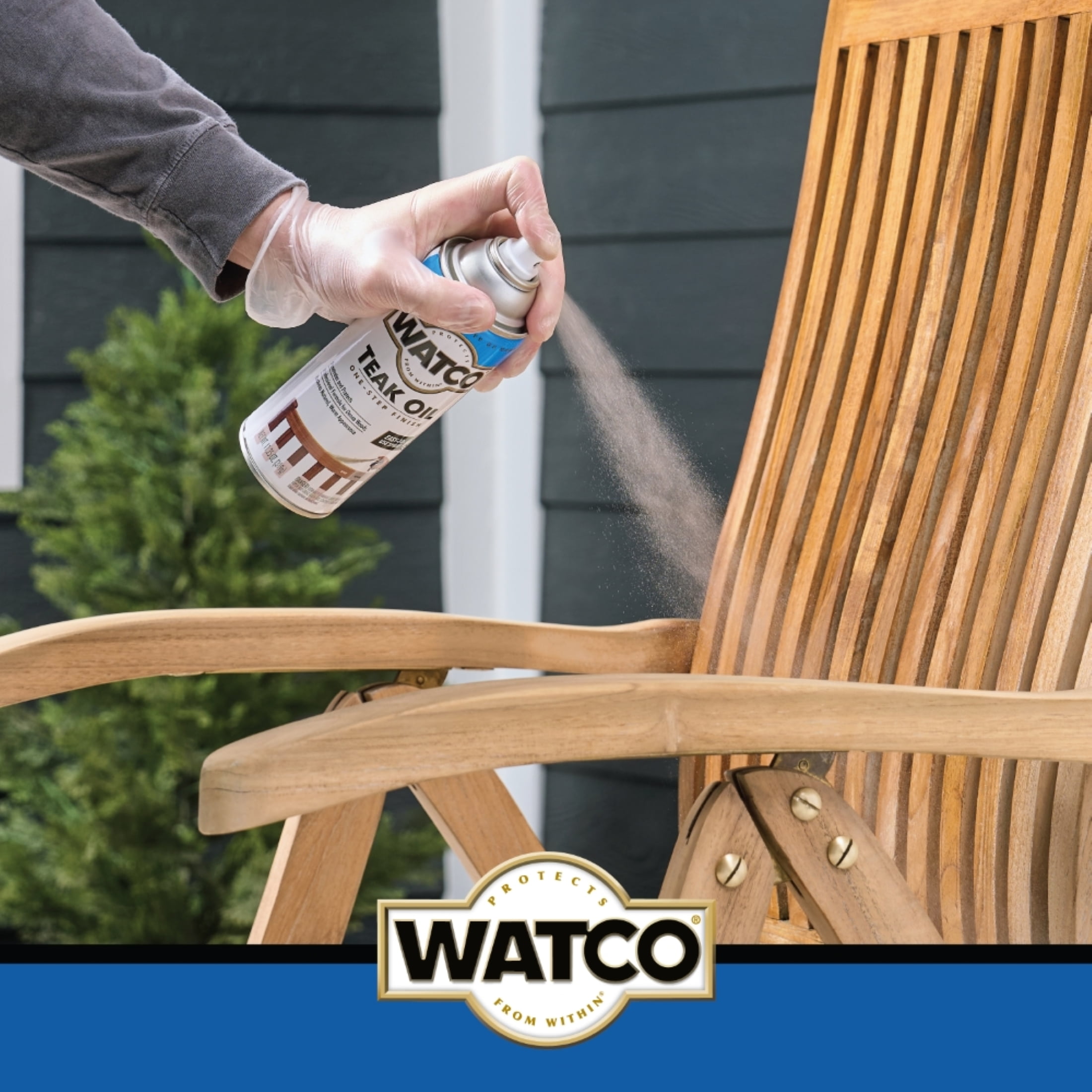 6 Pack, Clear, Watco Matte Teak Oil Spray-391271, 11.25 oz