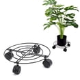 thumbnail image 1 of Carrito para plantas con rueda giratoria extraíble de 360°, soporte cuadrado con base de rodillo para plantas, resistente, 50 kg, planta en maceta para interiores y exteriores, 1 of 5