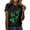 Black, variant on Women's Casual Short Sleeve Graphic Print T-Shirt Soft Everyday Basic Tee Top With Fashionable Design