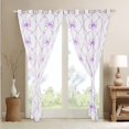 thumbnail image 3 of Bowknot Curtains 42"Wx63"L,2 Panels Bow Knot 30%-50% Blackout Curtains Butterfly Knot Bow Tie Curtains & Drapes Aesthetic Coquette Geometric Cartoon Purple Window Curtains, 3 of 6