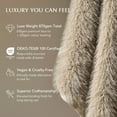 thumbnail image 5 of EVERGRACE Luxury Faux Fur Throw Blanket, Soft Fluffy Faux Mink Blankets for Bed, Couch, Sofa, Thick Cozy Plush Warm Fur Throws with Reversible Velvet, Natural Mink, 50"x60", 5 of 8