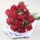 thumbnail image 3 of Injueey 12 piezas de tela de seda flor de rosa artificial flores falsas reutilizables interior al aire libre hogar boda fotografía decoración Decoración Rojo Injueey JJ19843-05, 3 of 6