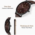 thumbnail image 2 of A ALPS Mens Watches Fashion Quartz Men's Watches Ultra Thin Minimalist Wristwatches with Stainless Steel Strap Gift for Man Father's Day Gifts, 2 of 7