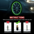 thumbnail image 3 of CHUSYYRAY LED Wheel Tire Air Valve Stem Caps Green Light Universal for Motorcycle Car Bicycle 8 Pcs 16.2mm x 7.55mm, 3 of 13