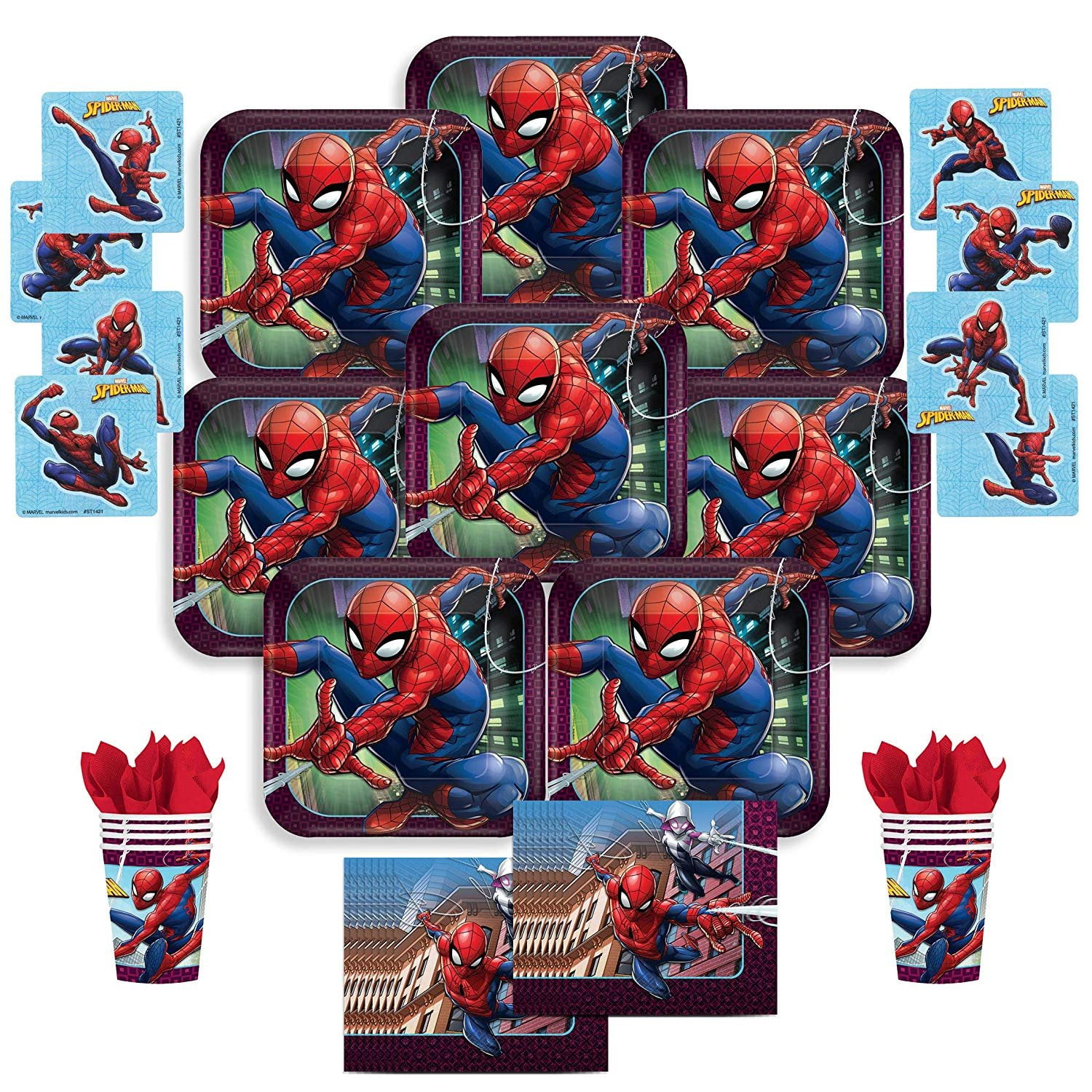 BTHERE SpiderMan bed Wonder Party Pack Bundle Boys Spiderman