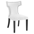 thumbnail image 2 of Modway Curve Fabric Dining Chair in White, 2 of 8