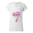 thumbnail image 2 of Wild Bobby Shore Surfer Betty Boop Betty Boop Women’s Standard V-Neck Tee, White, Medium, 2 of 5
