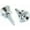 Silver, variant on Allparts Standard Strap Buttons
