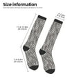thumbnail image 5 of Balery Black White Stripes Printed Novelty Socks Men's Women's Crew Socks Sports Socks Knee High Socks Cotton Socks Quirky and Cool Socks, 5 of 9