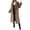 Brown, variant on Womens Coats Fall Jackets for Women Women Mid Long Coat Trench Coat Casual Mid Long Overcoat Lapel Open Front Cardigan Outwear Winter Coat