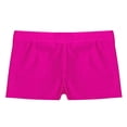 thumbnail image 5 of JanJean Girls V Cross Waist Short Leggings Bike Dance Tumbling Athletic Gymnastics Shorts Activewear Rose 6, 5 of 6