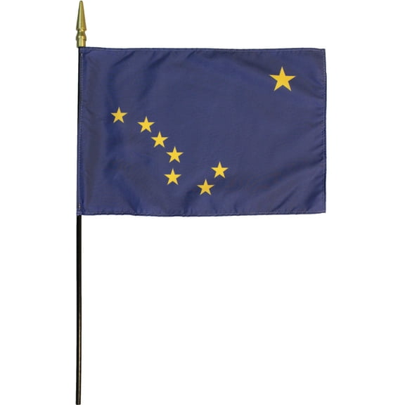 Alaska - 8"X12" Stick Flag